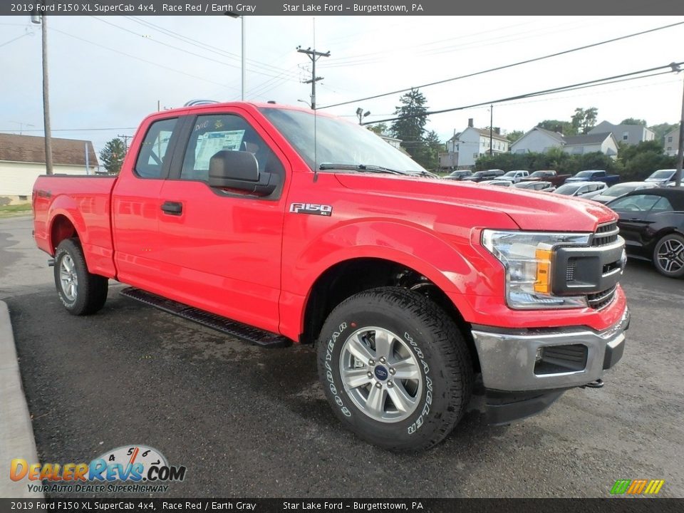 2019 Ford F150 XL SuperCab 4x4 Race Red / Earth Gray Photo #3
