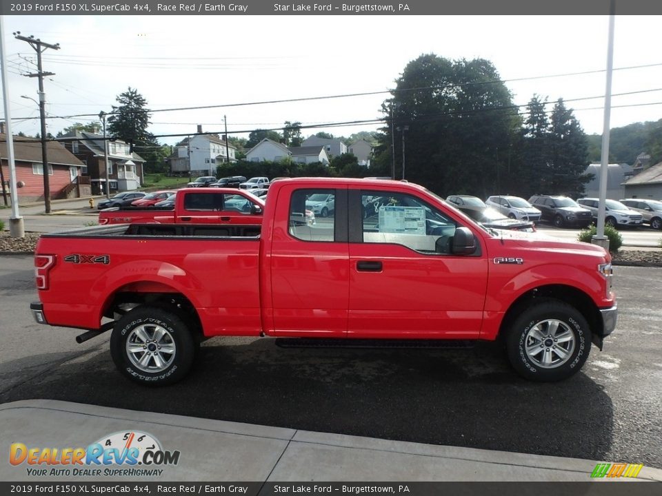 2019 Ford F150 XL SuperCab 4x4 Race Red / Earth Gray Photo #4