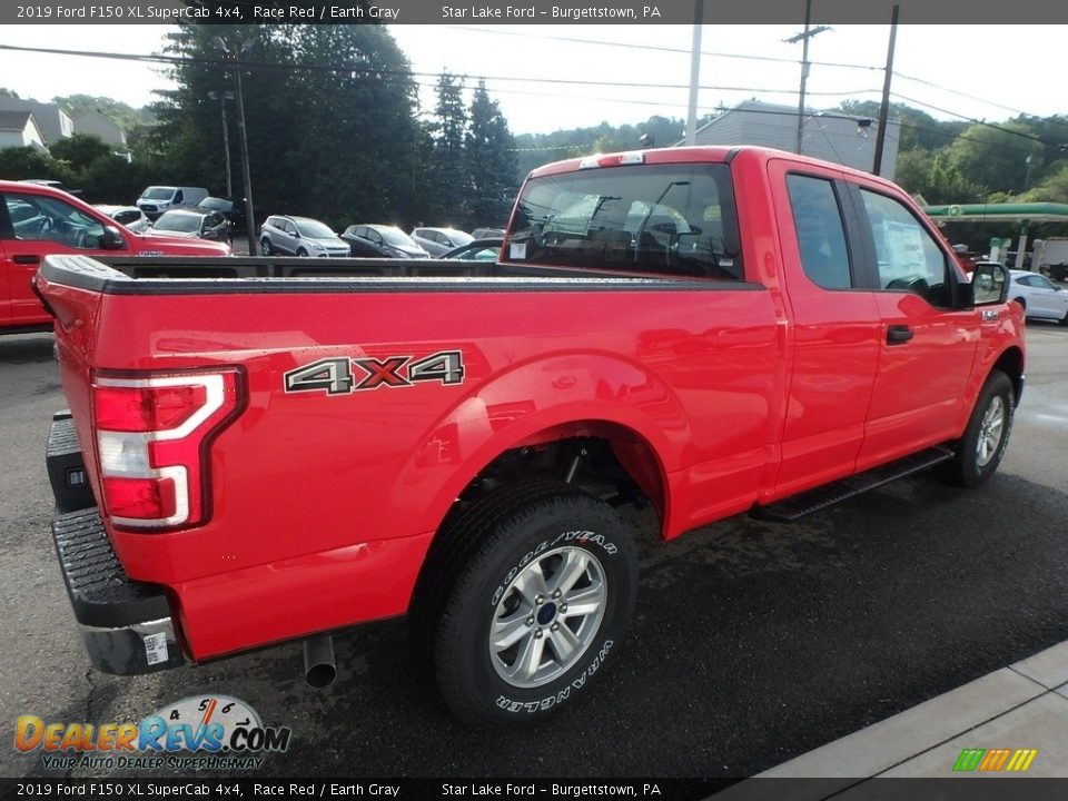 2019 Ford F150 XL SuperCab 4x4 Race Red / Earth Gray Photo #5