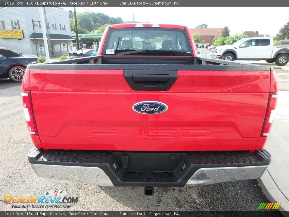 2019 Ford F150 XL SuperCab 4x4 Race Red / Earth Gray Photo #6