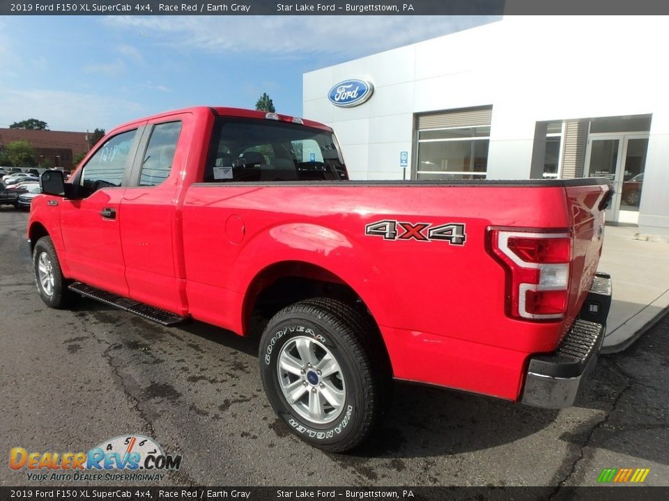 2019 Ford F150 XL SuperCab 4x4 Race Red / Earth Gray Photo #7
