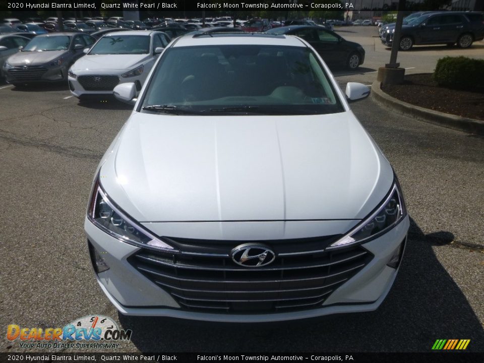 2020 Hyundai Elantra Limited Quartz White Pearl / Black Photo #4