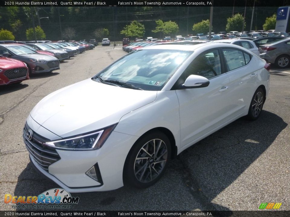 2020 Hyundai Elantra Limited Quartz White Pearl / Black Photo #5