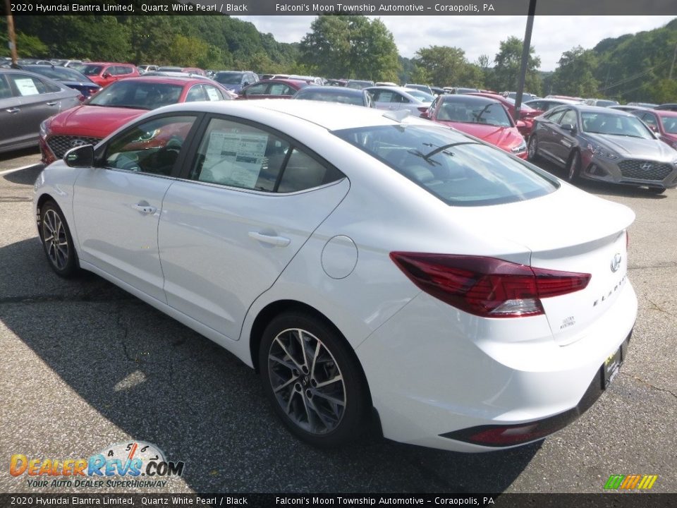 2020 Hyundai Elantra Limited Quartz White Pearl / Black Photo #6