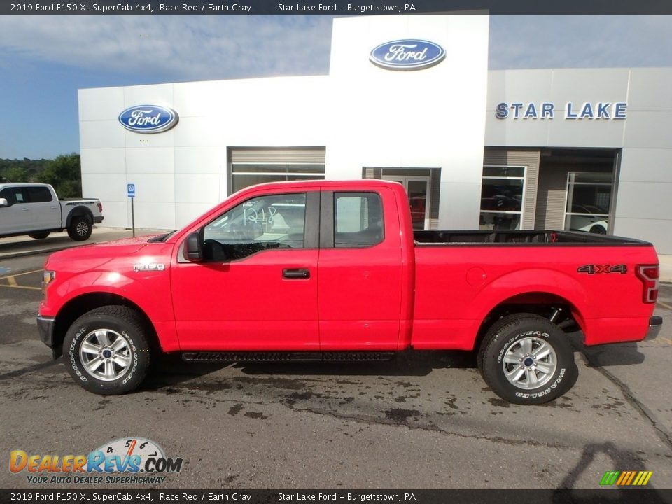 2019 Ford F150 XL SuperCab 4x4 Race Red / Earth Gray Photo #8