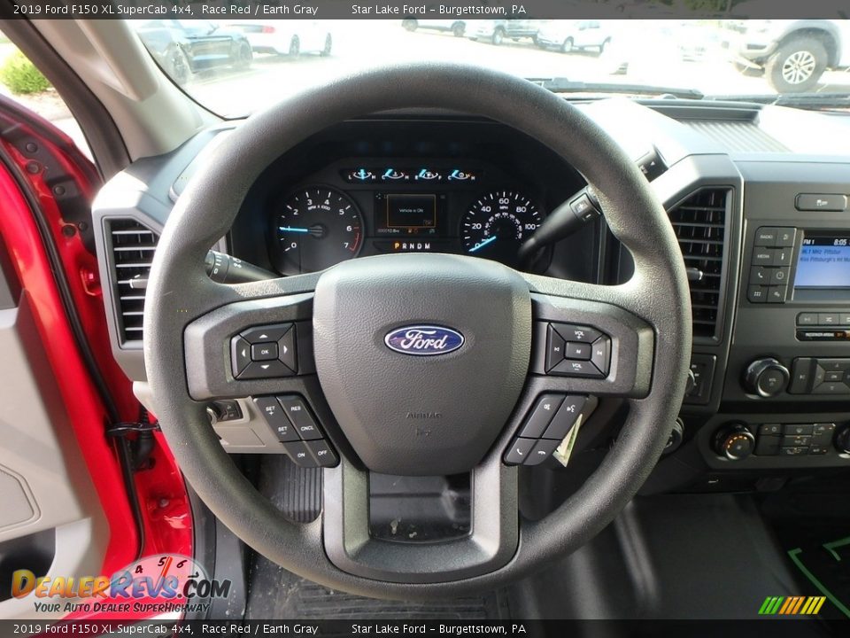 2019 Ford F150 XL SuperCab 4x4 Race Red / Earth Gray Photo #15