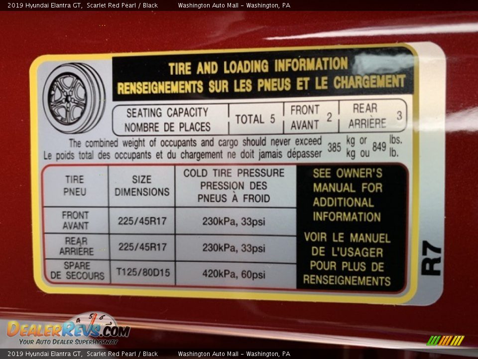2019 Hyundai Elantra GT Scarlet Red Pearl / Black Photo #9