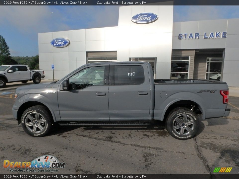 2019 Ford F150 XLT SuperCrew 4x4 Abyss Gray / Black Photo #8