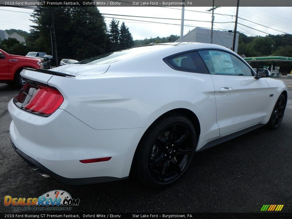2019 Ford Mustang GT Premium Fastback Oxford White / Ebony Photo #6