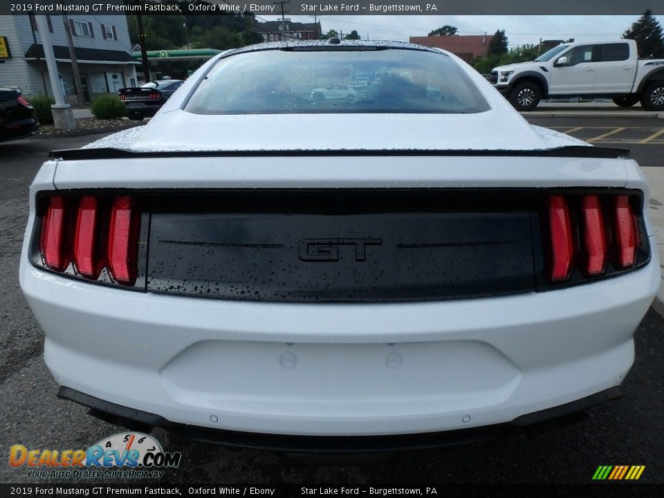 2019 Ford Mustang GT Premium Fastback Oxford White / Ebony Photo #7