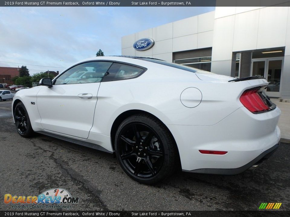 2019 Ford Mustang GT Premium Fastback Oxford White / Ebony Photo #8