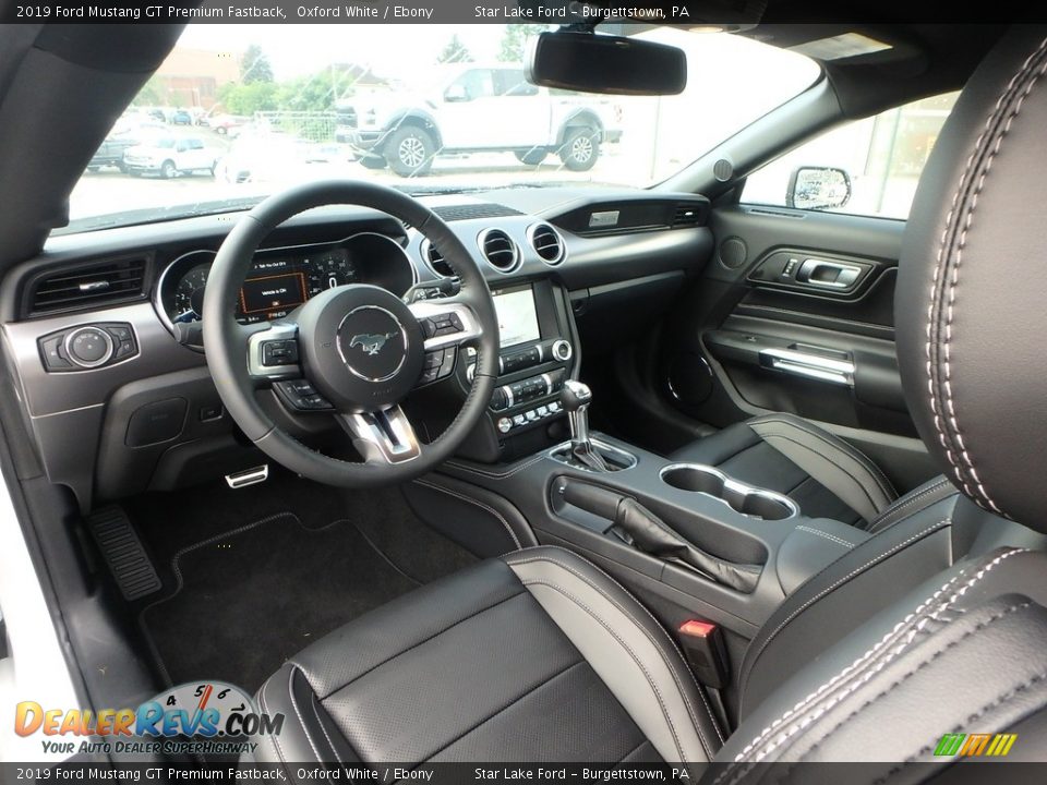 2019 Ford Mustang GT Premium Fastback Oxford White / Ebony Photo #13