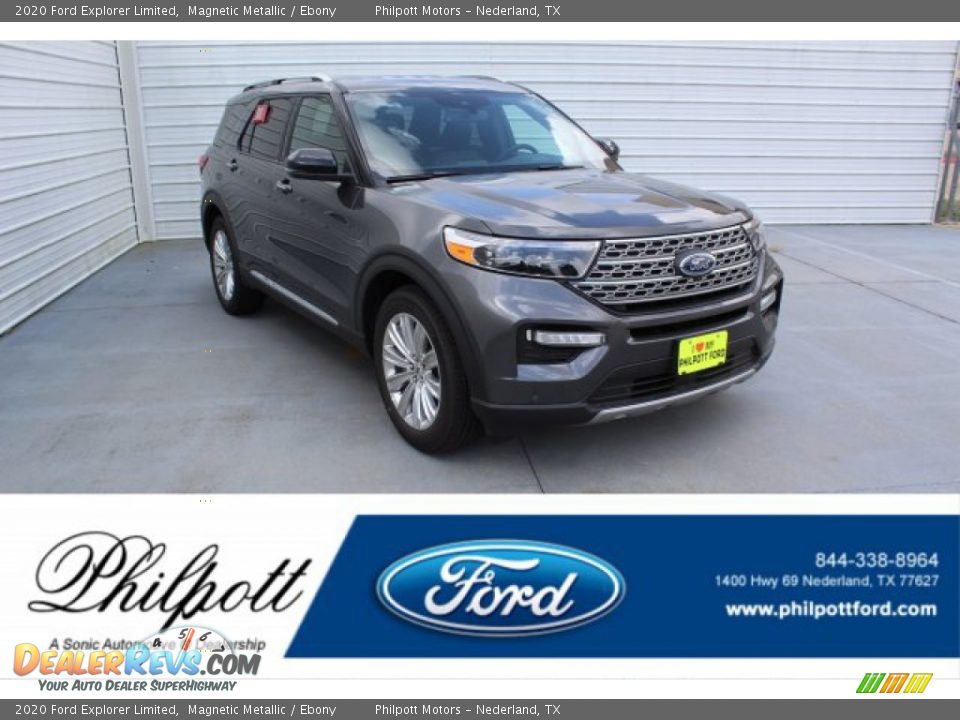 2020 Ford Explorer Limited Magnetic Metallic / Ebony Photo #1