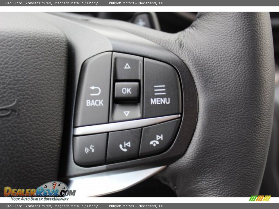 2020 Ford Explorer Limited Magnetic Metallic / Ebony Photo #13
