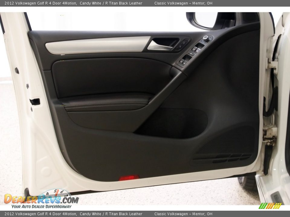 2012 Volkswagen Golf R 4 Door 4Motion Candy White / R Titan Black Leather Photo #4