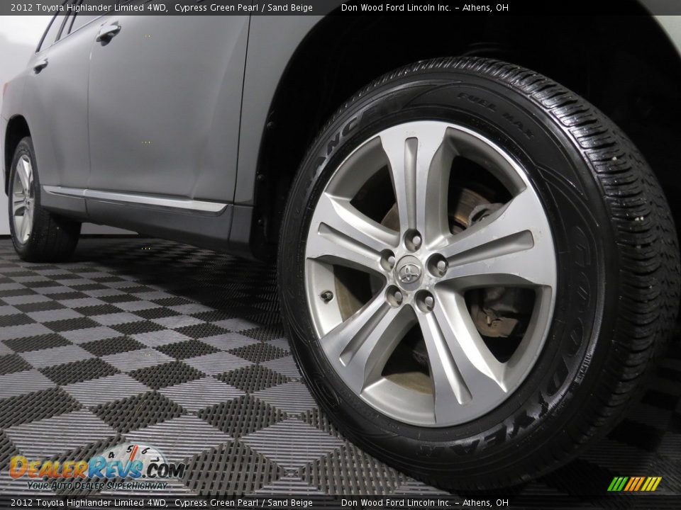 2012 Toyota Highlander Limited 4WD Cypress Green Pearl / Sand Beige Photo #5