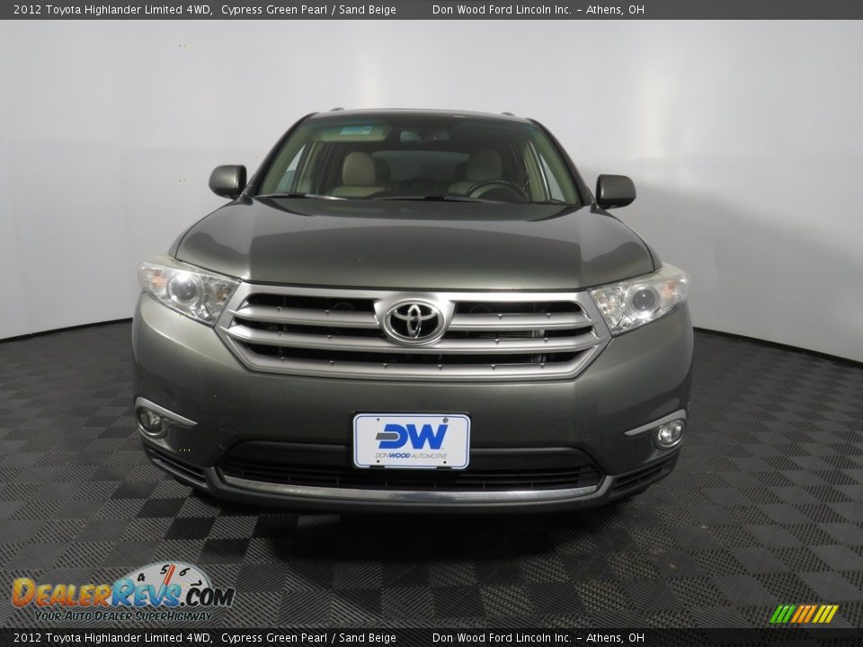 2012 Toyota Highlander Limited 4WD Cypress Green Pearl / Sand Beige Photo #6