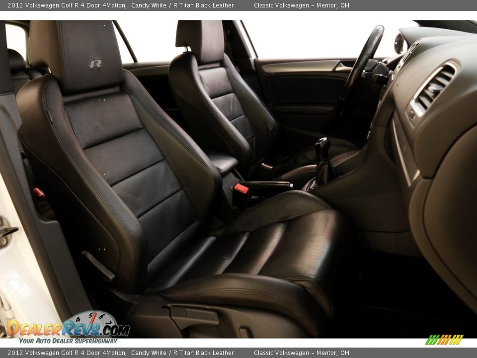 2012 Volkswagen Golf R 4 Door 4Motion Candy White / R Titan Black Leather Photo #21