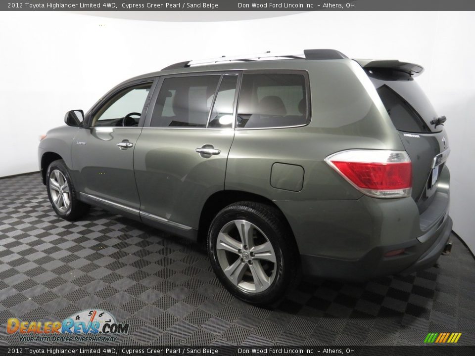 2012 Toyota Highlander Limited 4WD Cypress Green Pearl / Sand Beige Photo #11