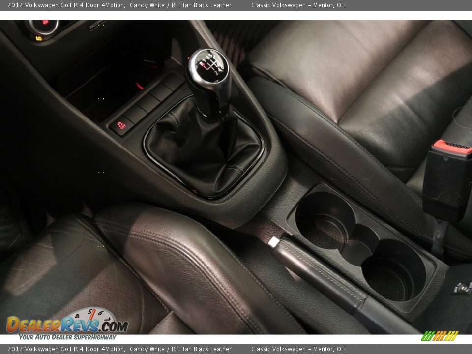 2012 Volkswagen Golf R 4 Door 4Motion Candy White / R Titan Black Leather Photo #22