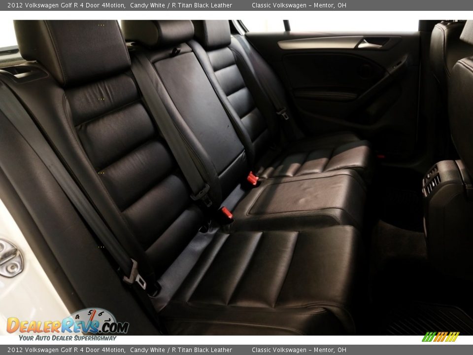 2012 Volkswagen Golf R 4 Door 4Motion Candy White / R Titan Black Leather Photo #23