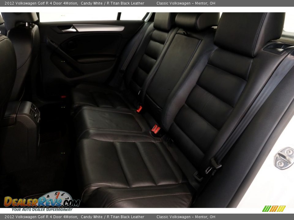 2012 Volkswagen Golf R 4 Door 4Motion Candy White / R Titan Black Leather Photo #24