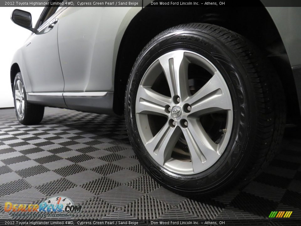 2012 Toyota Highlander Limited 4WD Cypress Green Pearl / Sand Beige Photo #12