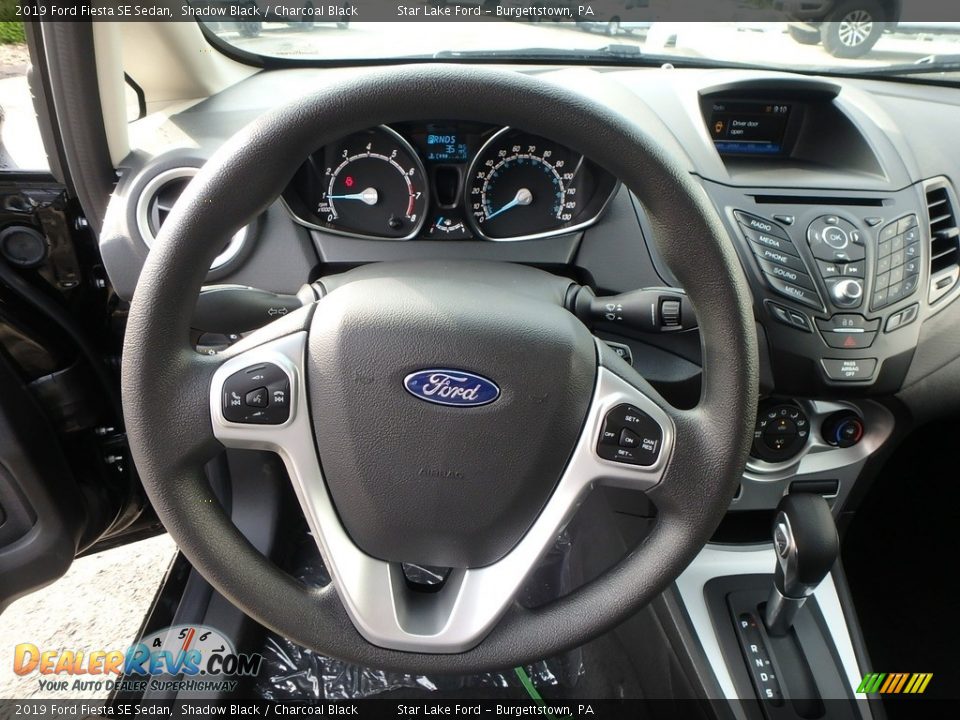 2019 Ford Fiesta SE Sedan Shadow Black / Charcoal Black Photo #16