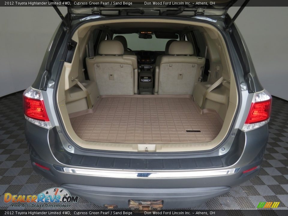 2012 Toyota Highlander Limited 4WD Cypress Green Pearl / Sand Beige Photo #14