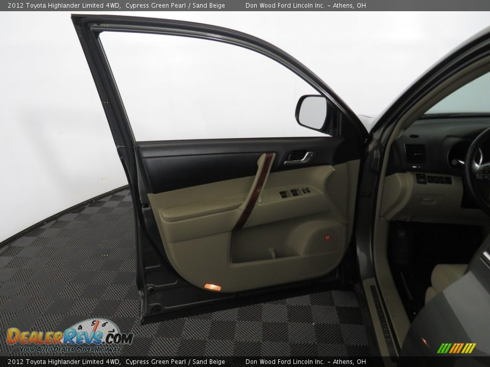 2012 Toyota Highlander Limited 4WD Cypress Green Pearl / Sand Beige Photo #19