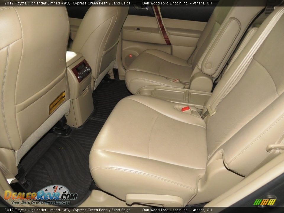 2012 Toyota Highlander Limited 4WD Cypress Green Pearl / Sand Beige Photo #24