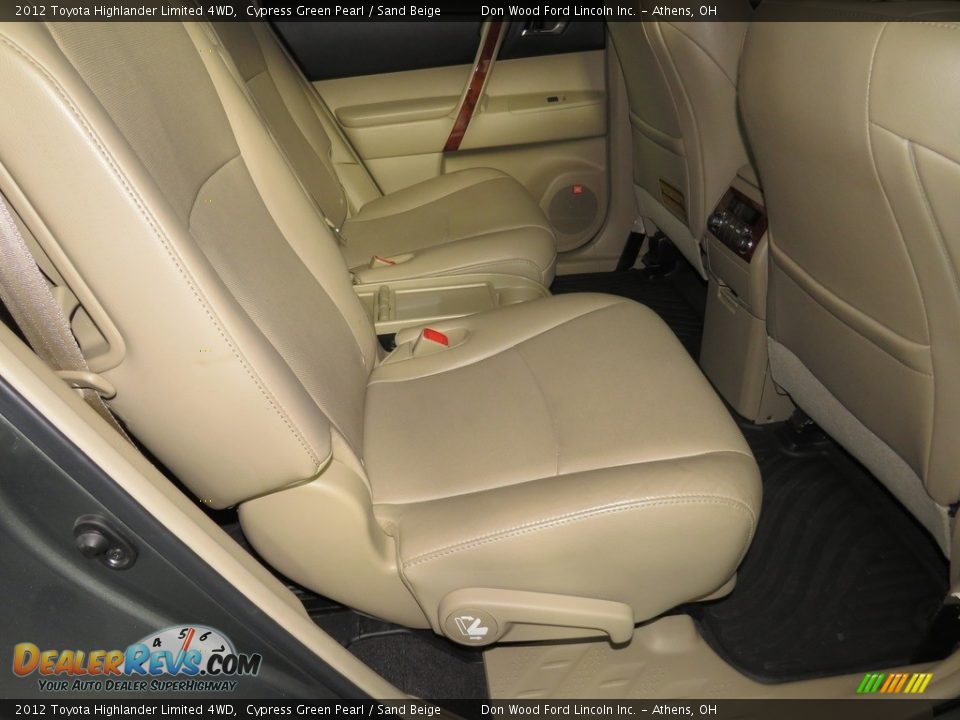 2012 Toyota Highlander Limited 4WD Cypress Green Pearl / Sand Beige Photo #26