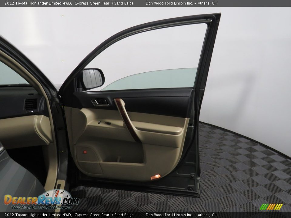 2012 Toyota Highlander Limited 4WD Cypress Green Pearl / Sand Beige Photo #27