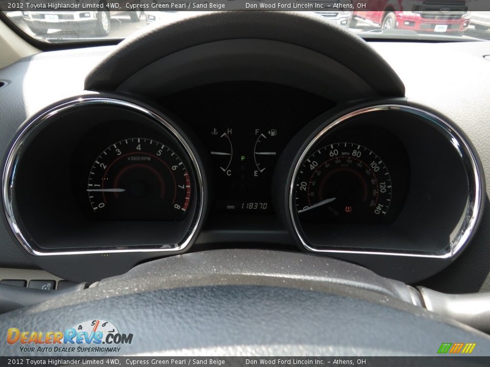 2012 Toyota Highlander Limited 4WD Cypress Green Pearl / Sand Beige Photo #30