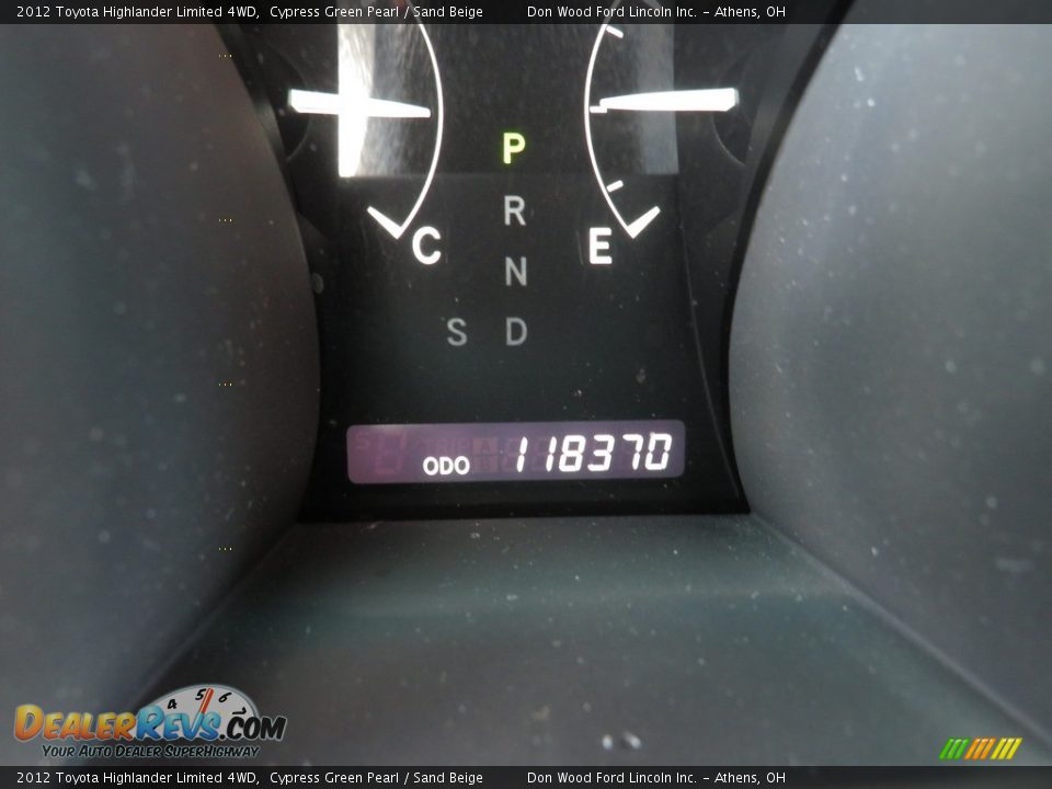 2012 Toyota Highlander Limited 4WD Cypress Green Pearl / Sand Beige Photo #31