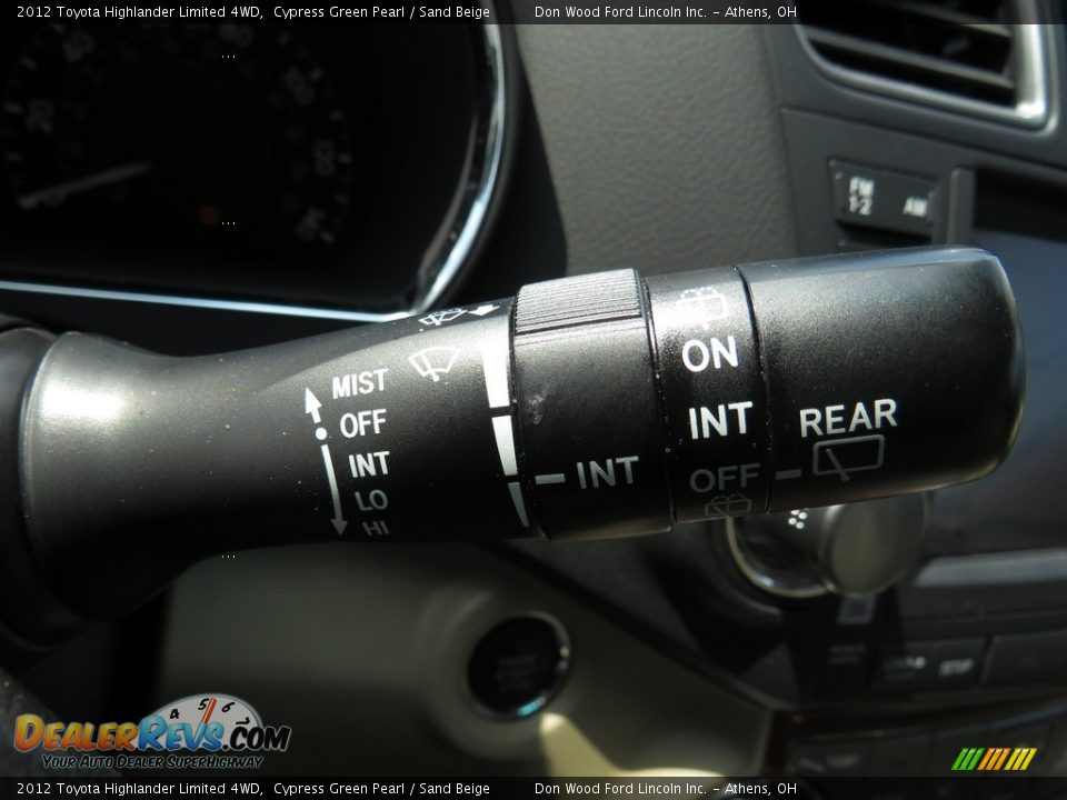 2012 Toyota Highlander Limited 4WD Cypress Green Pearl / Sand Beige Photo #33
