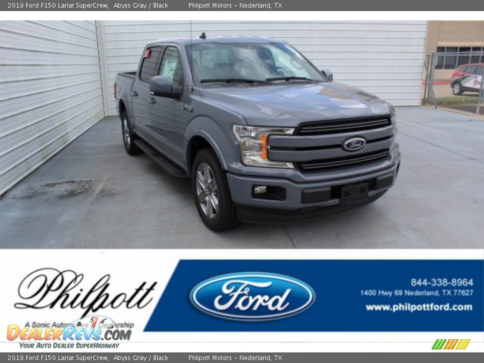 2019 Ford F150 Lariat SuperCrew Abyss Gray / Black Photo #1