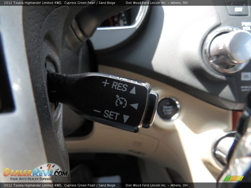 2012 Toyota Highlander Limited 4WD Cypress Green Pearl / Sand Beige Photo #36