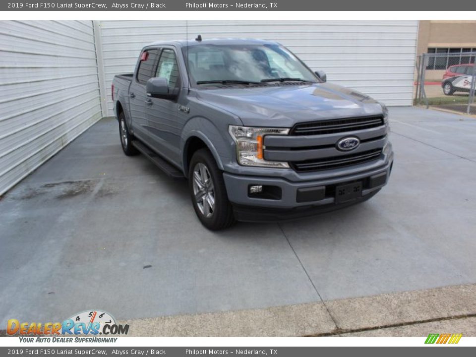 2019 Ford F150 Lariat SuperCrew Abyss Gray / Black Photo #2