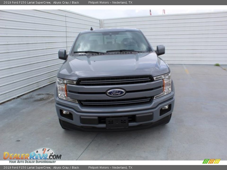 2019 Ford F150 Lariat SuperCrew Abyss Gray / Black Photo #3