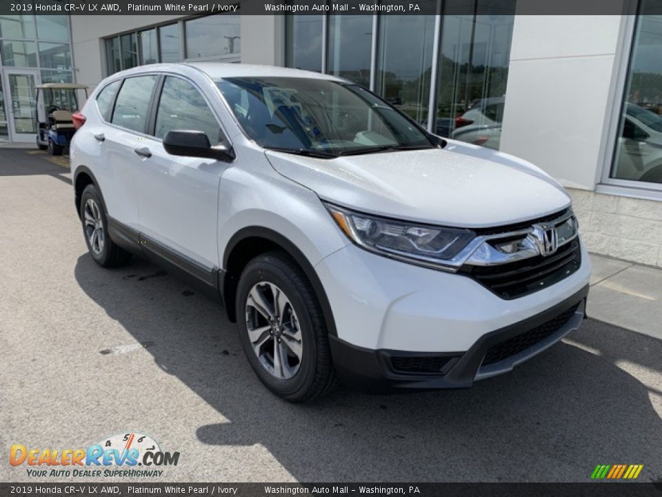 2019 Honda CR-V LX AWD Platinum White Pearl / Ivory Photo #2