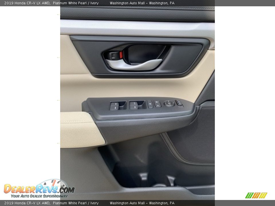 2019 Honda CR-V LX AWD Platinum White Pearl / Ivory Photo #11