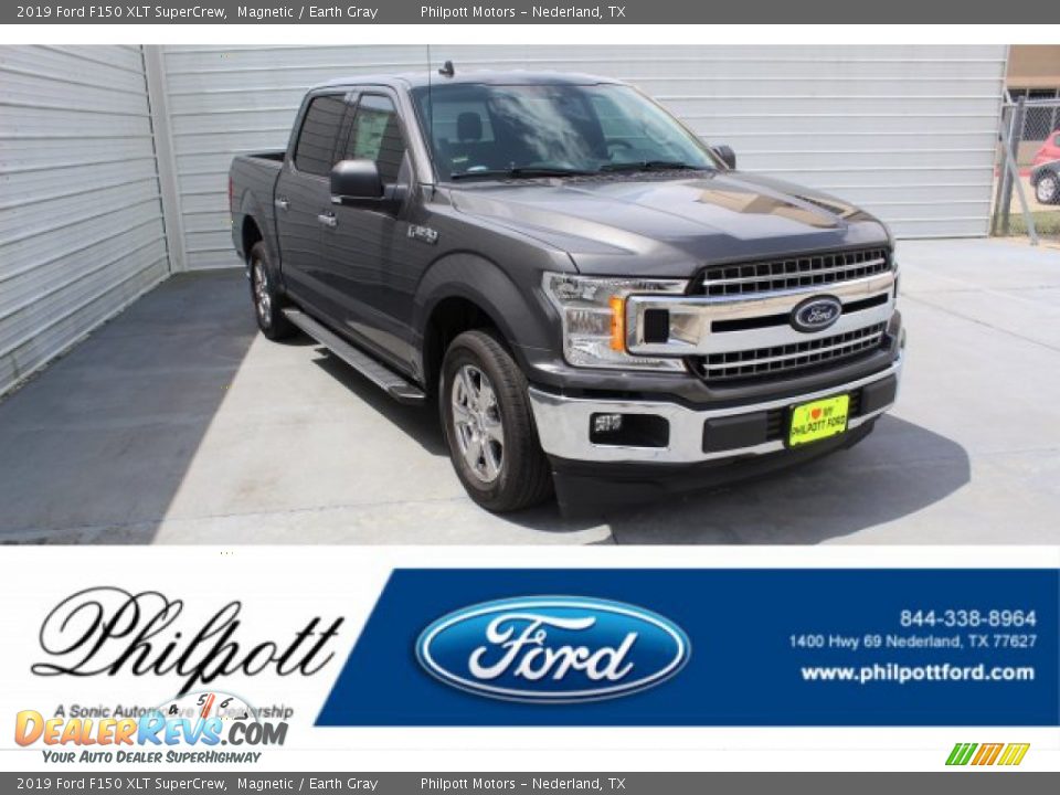 2019 Ford F150 XLT SuperCrew Magnetic / Earth Gray Photo #1