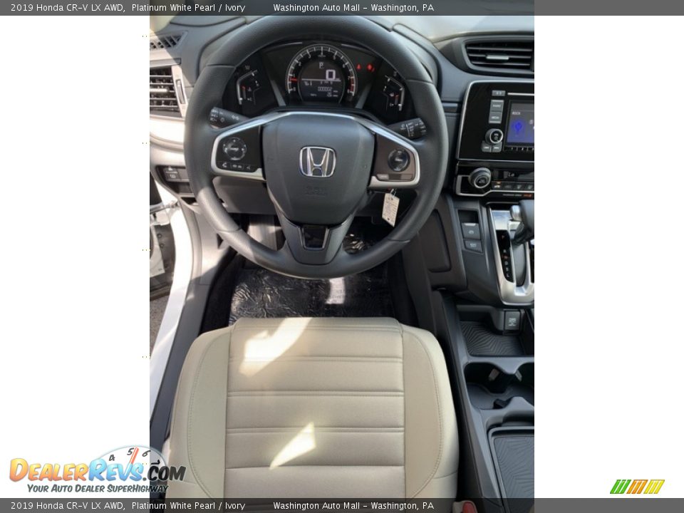 2019 Honda CR-V LX AWD Platinum White Pearl / Ivory Photo #13