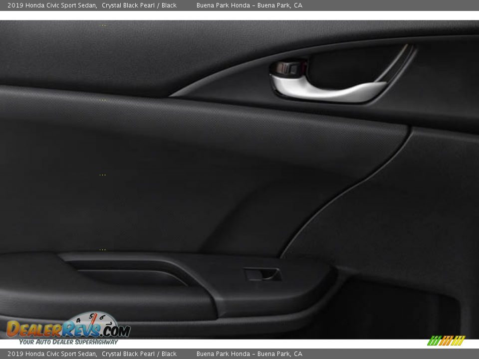 2019 Honda Civic Sport Sedan Crystal Black Pearl / Black Photo #33