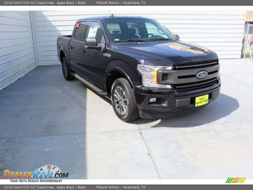 2019 Ford F150 XLT SuperCrew Agate Black / Black Photo #2