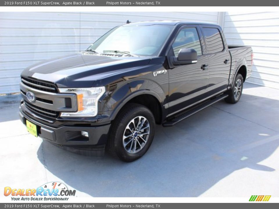 2019 Ford F150 XLT SuperCrew Agate Black / Black Photo #4