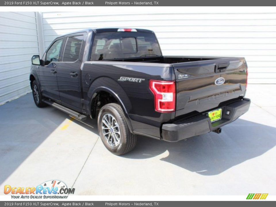 2019 Ford F150 XLT SuperCrew Agate Black / Black Photo #6