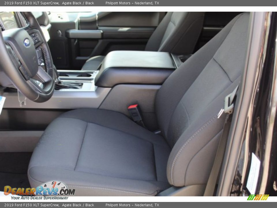 2019 Ford F150 XLT SuperCrew Agate Black / Black Photo #10