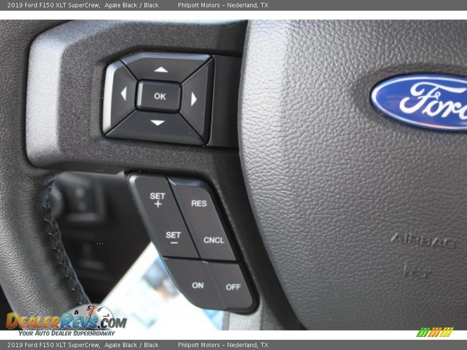 2019 Ford F150 XLT SuperCrew Agate Black / Black Photo #12